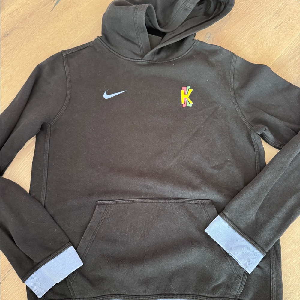 Nike Black Hoodie with Yellow Accent